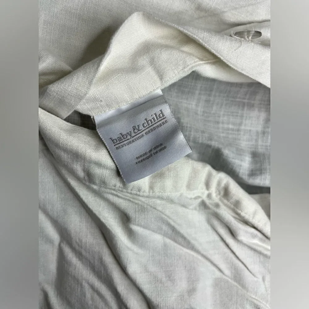 Restoration Hardware white/grey ombre duvet cover and insert twin
